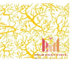 High Heat Duracoat Vinyl Stencil 10" x 12" - Branches styling